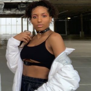 Motel Milipe Buckle Cropped Top